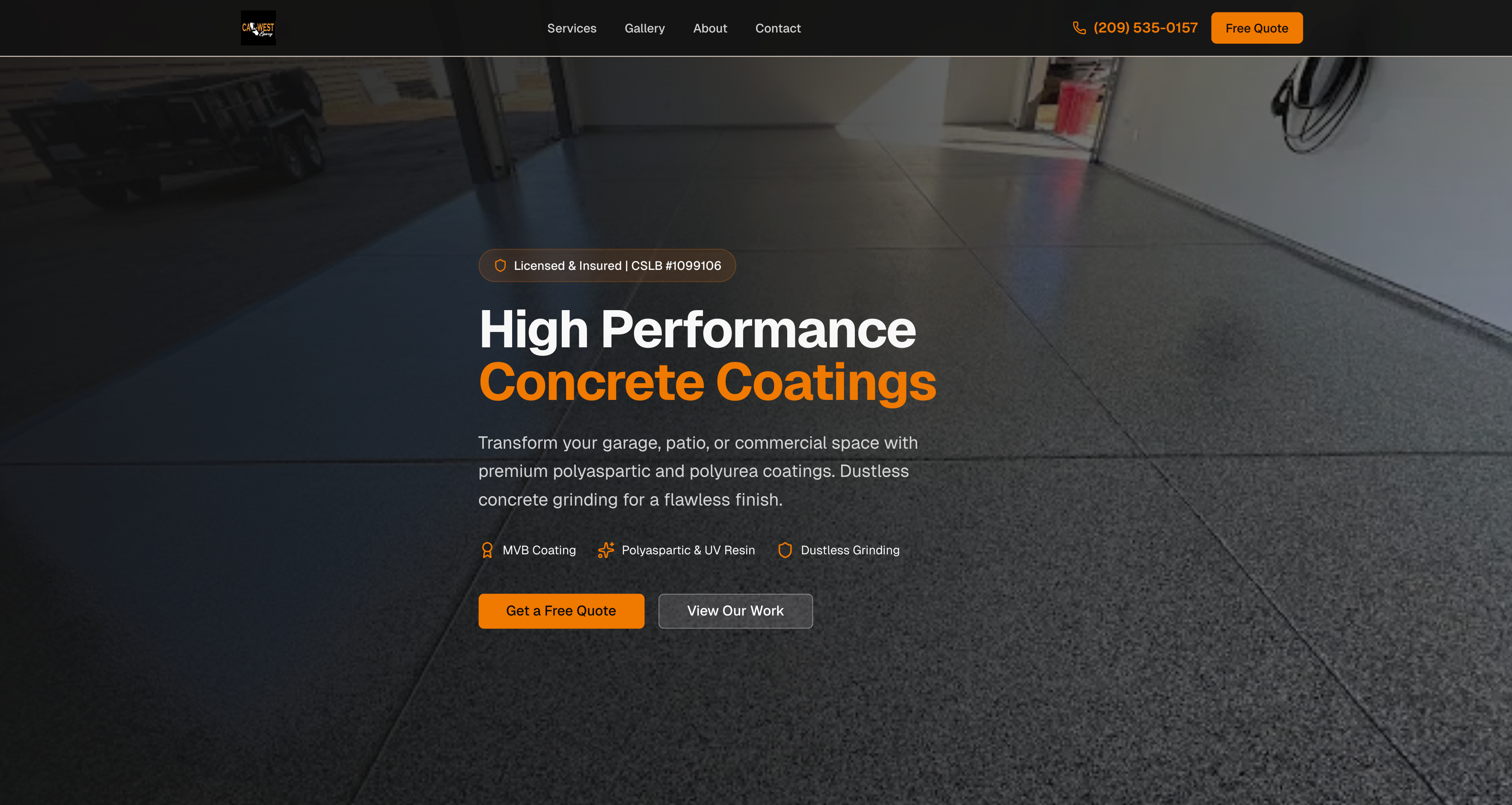 CalWest Epoxy Website