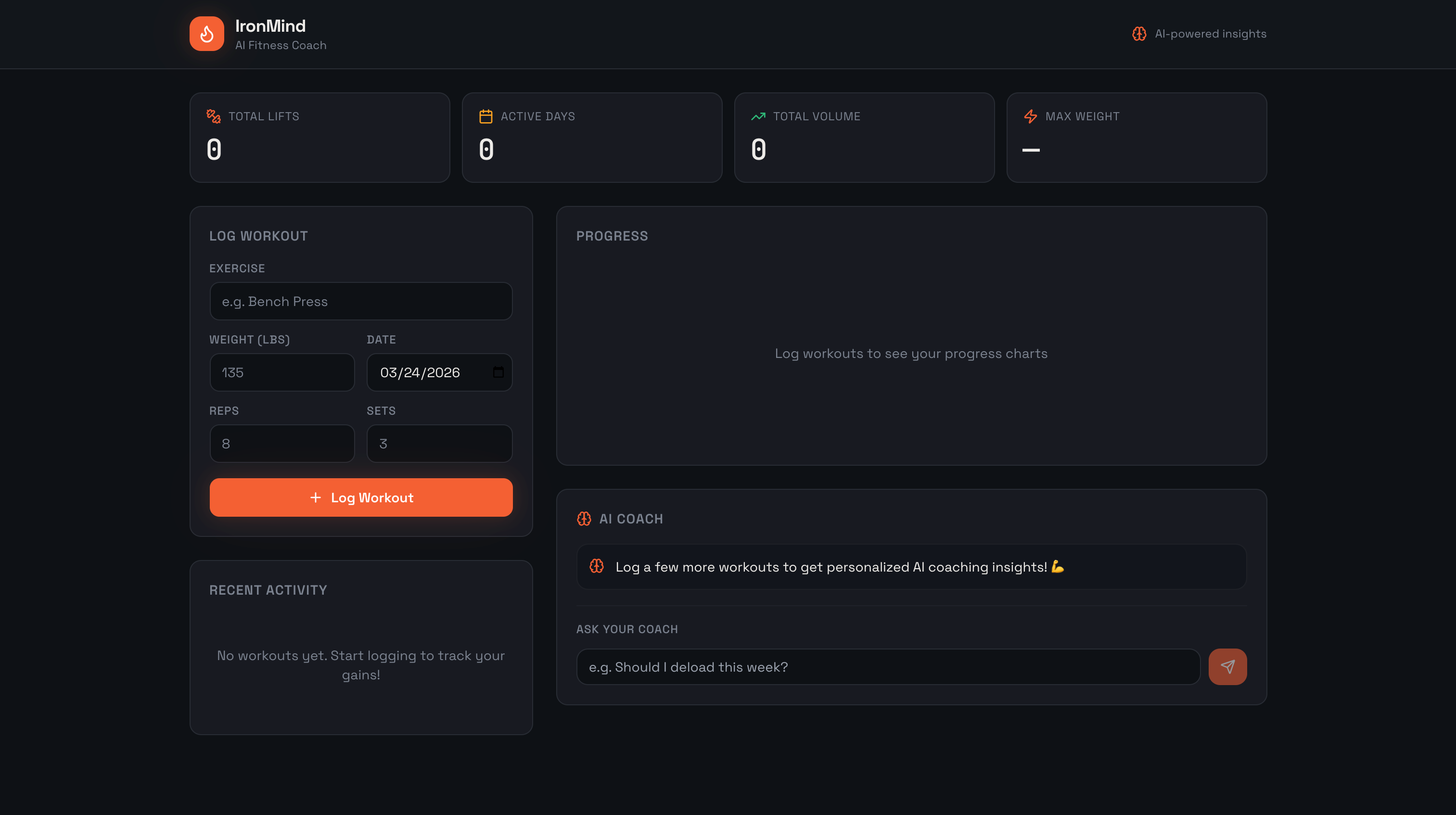 IronMind – AI Fitness Tracker & Coach